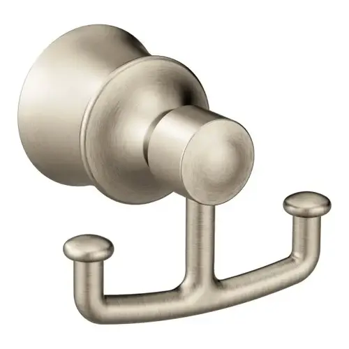 Dartmoor Brushed Nickel Double Robe Hook Dartmoor Brushed Nickel Double Robe Hook
