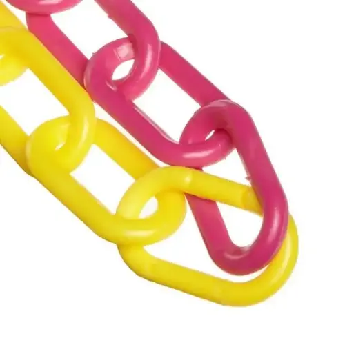 2 Inch X 100 Ft Alternating Yellow/magenta Heavy Duty Barrier Chain