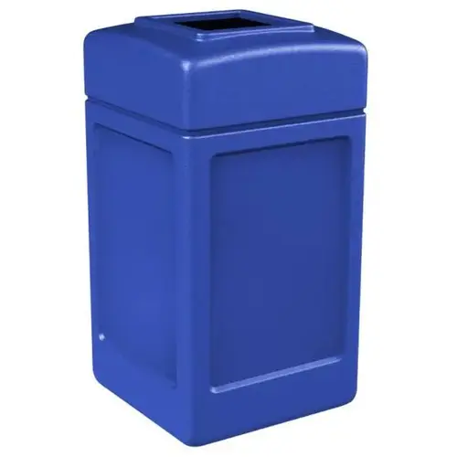 Polytec 42 Gallon Waste Container Open Top, Blue Polytec 42 Gallon Waste Container Open Top, Blue