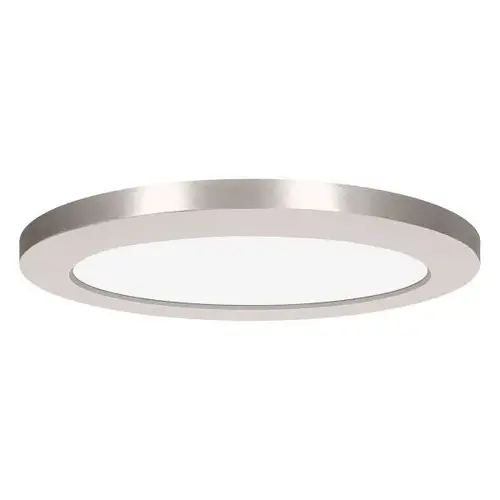 Modplus 9 In. Round Led Flush Mount Light (Brushed Steel)
