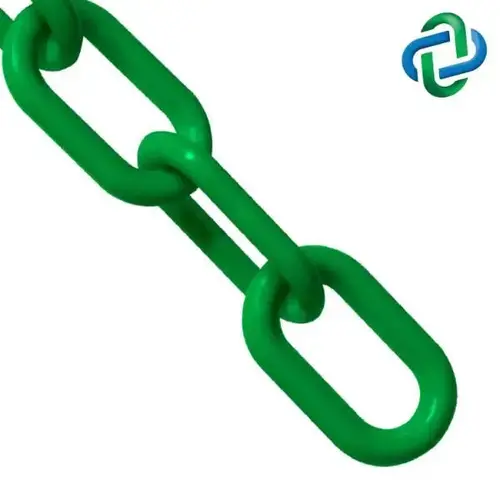 1 Inch X 25 Ft. Green Plastic Barrier Chain