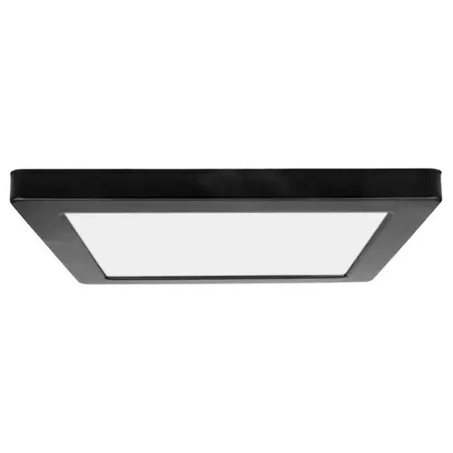 Modplus 9 In. Square Led Flush Mount Light (Black)