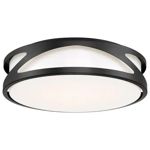 Lucia 14 In. Led Flush Mount Light (Black)