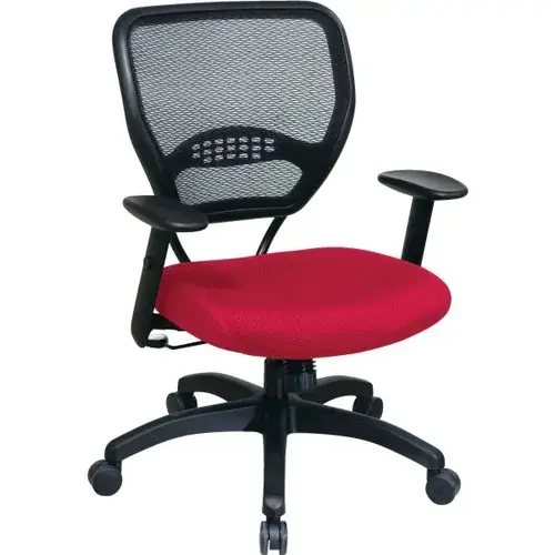 Airgrid Back Manager Chair With Red Mesh Seat Airgrid Back Manager Chair With Red Mesh Seat