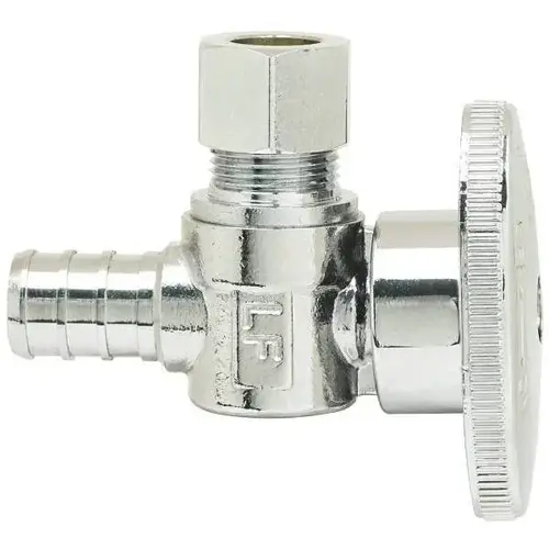 1/2 In Nom Crimp Barb X 3/8 In O.d Compression 1/4 In Turn Angle Stop