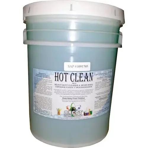 5 Gal. Hot Clean Unscented Heavy-Duty Cleaner And Degreaser