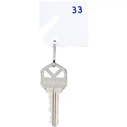 Slotted Numbered 21-40 Key Tag Slotted Numbered 21-40 Key Tag