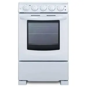 Summit Appliance REX2051WRT 20 In. 2.3 Cu. Ft. Smooth Electric Slide-In Range, Manual Clean, White, ADA