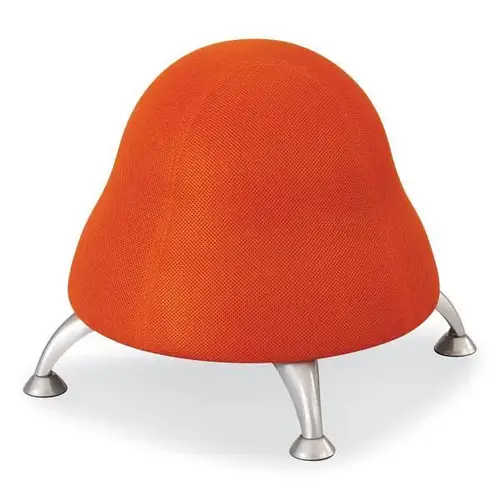 Runtz Ball Chair, Backless, 13.5" To 17" High, Orange Fabric Seat Runtz Ball Chair, Backless, 13.5" To 17" High, Orange Fabric Seat