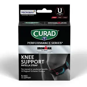 Curad CURIM25010HH Performance Series Ironman Patella Strap Knee Support Universal