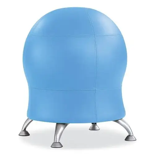 Zenergy Ball Chair, Backless, 20" To 23" High, Baby Blue Vinyl Seat Zenergy Ball Chair, Backless, 20" To 23" High, Baby Blue Vinyl Seat
