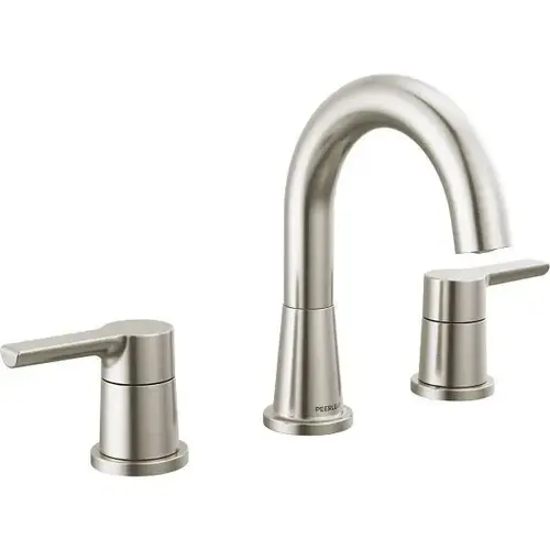 Flute Two Handle Widespread Lavatory Faucet Model P3512lf-Bn Nickel Flute Two Handle Widespread Lavatory Faucet Model P3512lf-Bn Nickel