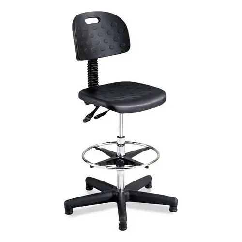 Soft Tough Deluxe Workbench Chair, 22" To 32" High, Black Soft Tough Deluxe Workbench Chair, 22" To 32" High, Black