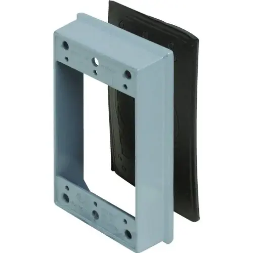 1-Gang 1 In Weatherproof Extension Ring (Gray)