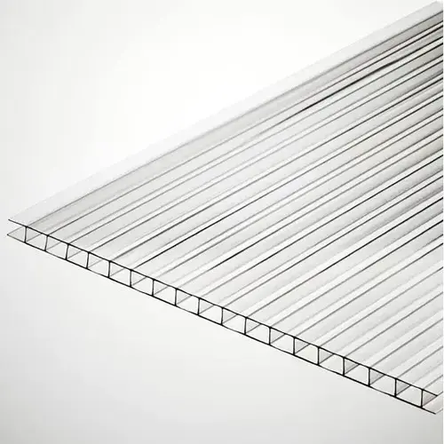 Clear Twinwall Polycarbonate Sheet .157x48.000x96.000cl