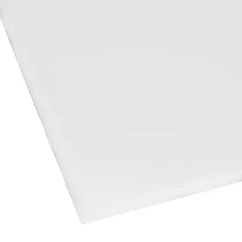 1/2"X24"X48" White Hdpe Cutting Board Sheet