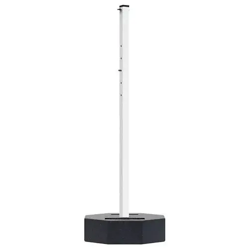 Portable Post Rubber Base Sgn Stand B/W