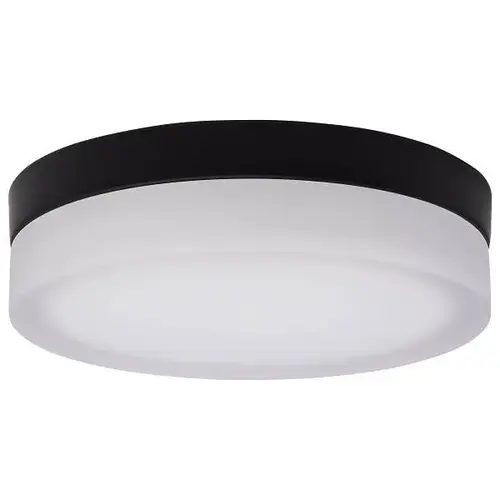 Pi 9in Led Flush Mount Blk Fin Frosted Etched Glass Cct Selectable 120v Pi 9in Led Flush Mount Blk Fin Frosted Etched Glass Cct Selectable 120v