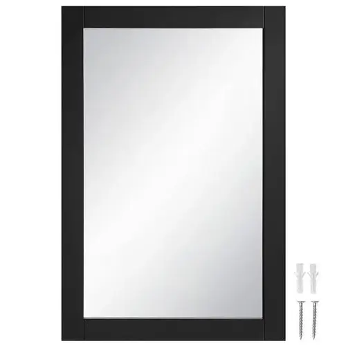 Shorewood Rectangular Wooden Wall Mirror In Espresso, 30" By 20"