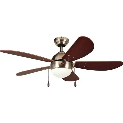 Paxon 42 In. 5-Blade Ceiling Fan W/ Light (Brown)