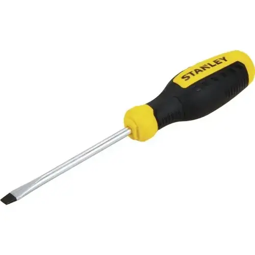 6" Slotted Screwdriver, 1/4 X 6", Ergonomic Handle 6" Slotted Screwdriver, 1/4 X 6", Ergonomic Handle