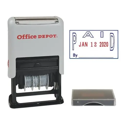 Red/blue Self-Inking Dater With Extra Pad