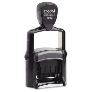 U.S. Stamp & Sign USST5030 Black Professional Date Stamp 1.63" X 0.38"