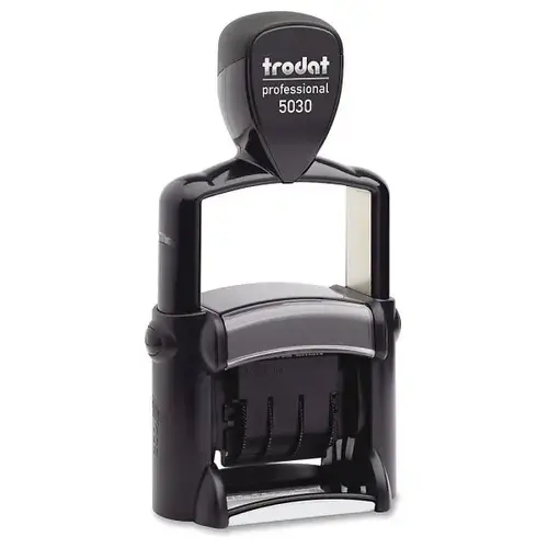 Black Professional Date Stamp 1.63" X 0.38"