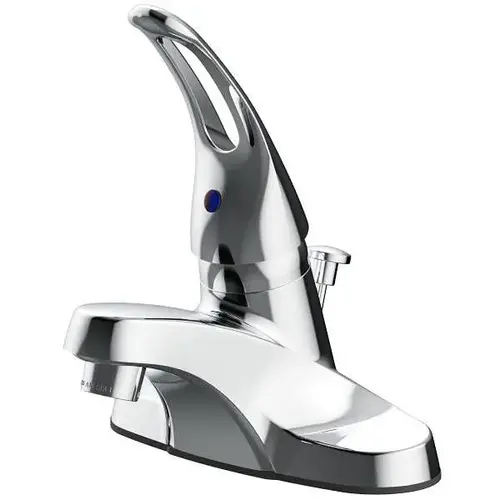 Single-Handle Centerset Bathroom Faucet With Pop-Up In Chrome Single-Handle Centerset Bathroom Faucet With Pop-Up In Chrome