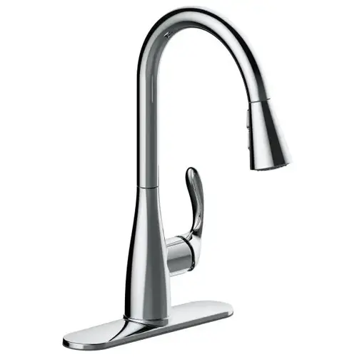 Westwind Single-Handle Pull Down High-Arc Kitchen Faucet In Chrome Westwind Single-Handle Pull Down High-Arc Kitchen Faucet In Chrome