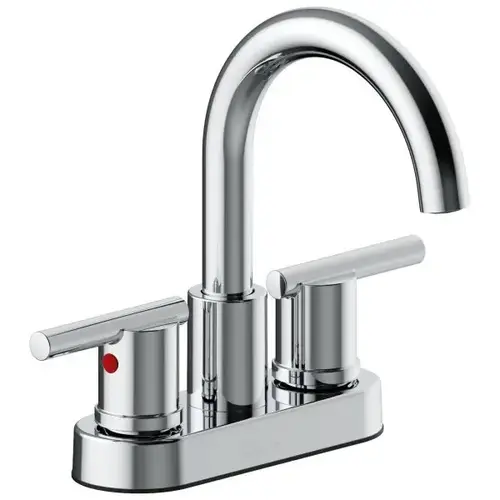 Westwind Two-Handle Centerset High-Arc Bathroom Faucet, Quick-Install Pop-Up, Chrome Westwind Two-Handle Centerset High-Arc Bathroom Faucet, Quick-Install Pop-Up, Chrome