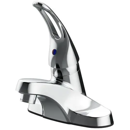 Single-Handle Centerset Bathroom Faucet Drilled For Pop-Up In Chrome Single-Handle Centerset Bathroom Faucet Drilled For Pop-Up In Chrome