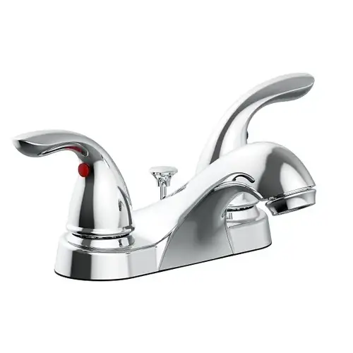Premier Two-Handle Centerset Bathroom Faucet With Pop-Up In Chrome Premier Two-Handle Centerset Bathroom Faucet With Pop-Up In Chrome
