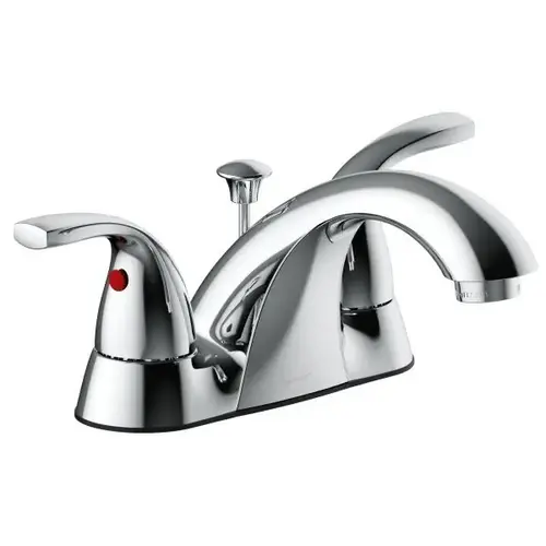 Anchor Point Two-Handle Centerset Bathroom Faucet With Quick-Install Pop-Up In Chrome, 0.5 GPM Anchor Point Two-Handle Centerset Bathroom Faucet With Quick-Install Pop-Up In Chrome, 0.5 GPM