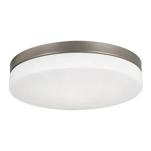Oscar 11 In. LED Flush Mount Satin Nickel 120v, 27/30/35/40/50k Oscar 11 In. LED Flush Mount Satin Nickel 120v, 27/30/35/40/50k