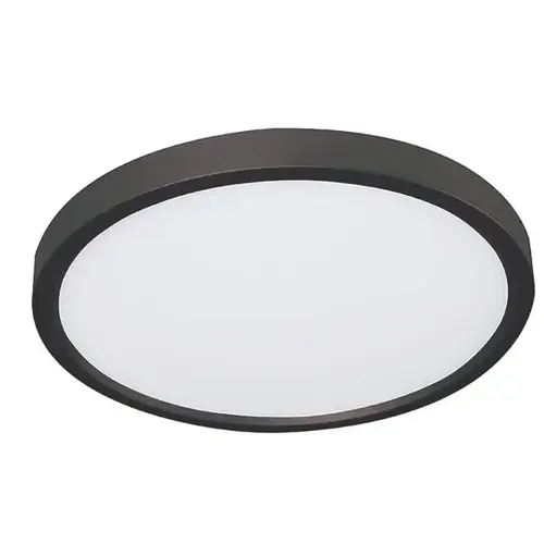 Edge Round Large 24 In. LED Flush Mount Black 120v, 30/35/40k