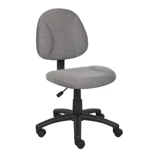 Deluxe Armless Posture Chair, Grey Deluxe Armless Posture Chair, Grey