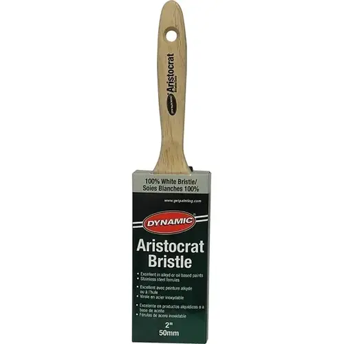 21551 2" 50mm Aristocrat Flat White Bristle Brush