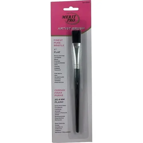 00004 #1 Flat Pure Bristle Artist Brush