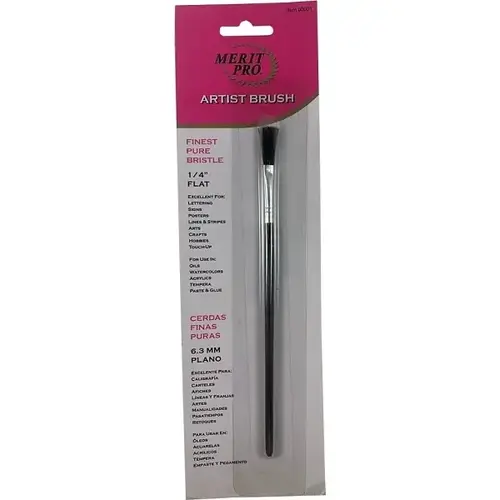 00001 #1/4 Flat Pure Bristle Artist Brush