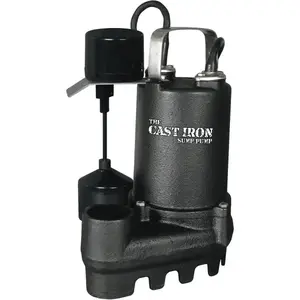 THE CAST IRON SUMP PUMP CIS-33V 1/3 HP Cast Iron Submersible Sump/Effluent Pump