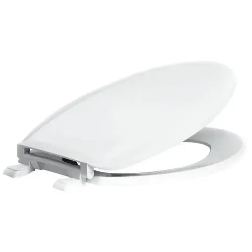 Elongated Closed Front Toilet Seat With Cover In White Elongated Closed Front Toilet Seat With Cover In White