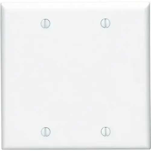 White 2-Gang Blank Plate Wall Plate White 2-Gang Blank Plate Wall Plate