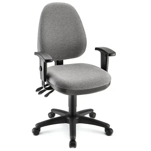 Patriot Gray/Black Multi-Function Fabric Task Chair