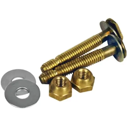Johni-Bolts 5/16 In. X 2-1/4 In. Brass Toilet Bolts Johni-Bolts 5/16 In. X 2-1/4 In. Brass Toilet Bolts
