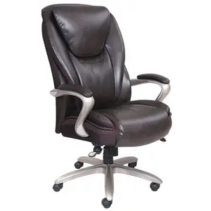 Serta 45394 Smart Layers Hensley Executive Big & Tall Office Chair (Chestnut/satin Nickel)