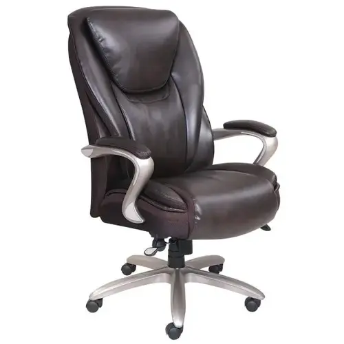 Smart Layers Hensley Executive Big & Tall Office Chair (Chestnut/satin Nickel)