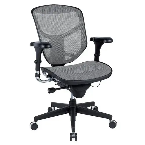 Quantum 9000 Series Ergonomic Gray/Black Mid-Back Mesh Chair Quantum 9000 Series Ergonomic Gray/Black Mid-Back Mesh Chair