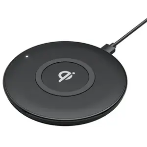 Teleadapt TA-8200-US-A00 On-Desk Qi Wireless Charger, With Anti-Thief Features, Black