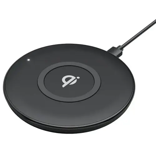 On-Desk Qi Wireless Charger, With Anti-Thief Features, Black On-Desk Qi Wireless Charger, With Anti-Thief Features, Black